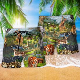 Animal World Wild Life Lovely Life Beach Short | Newhawaiianshirts UK