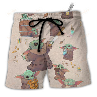 Baby Eating Everything Beach Short | Newhawaiianshirts AU