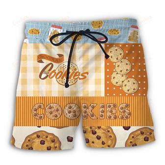 Baking Who Loves Baking Chocolate Chip Cookie Beach Short | Newhawaiianshirts CA