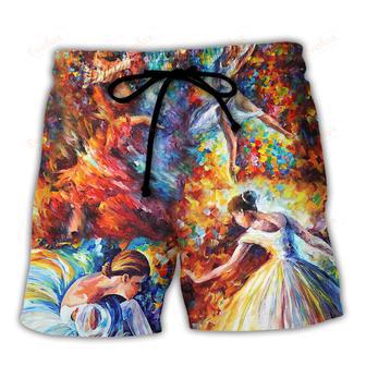 Ballet Colorful Lovely Day Beach Short | Newhawaiianshirts AU