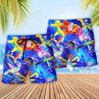 Balloon Modelling Amazing Colorful Beach Short | Newhawaiianshirts AU