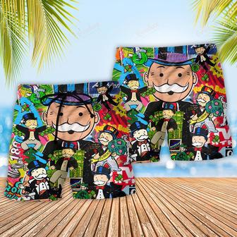 Banker Happy Raining Money Beach Short | Newhawaiianshirts AU