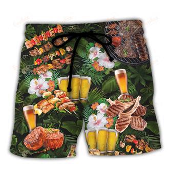 Barbecue Food BBQ Once You Put My Meat In Your Mouth You Are Going To Want To Swallow Beach Short | Newhawaiianshirts UK