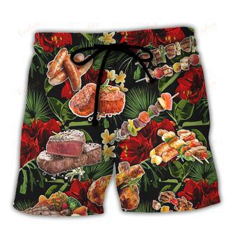 Barbecue Funny BBQ Meat Beer Once You Put My Meat In Your Mouth You're Going To Want To Swallow Beach Short | Newhawaiianshirts AU