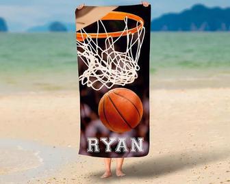 Basketball Design Personalized Beach Towels Great Summer Experience | Newhawaiianshirts AU