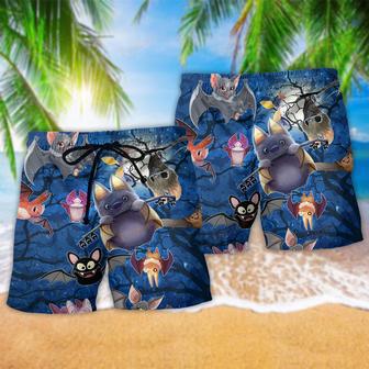 Bat Animals Cute Bats Of The Night Beach Short | Newhawaiianshirts CA