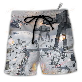 Battle Of Hoth AT-AT Beach Short | Newhawaiianshirts CA