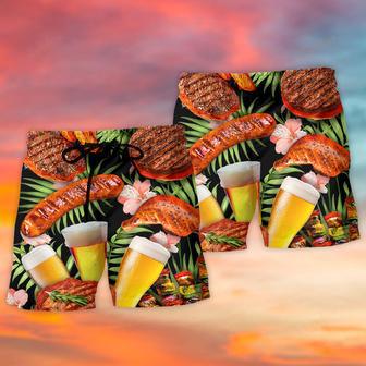 BBQ Beer Delicious Style Beach Short | Newhawaiianshirts