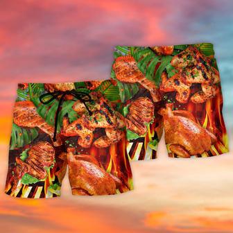 BBQ Chicken So Delicious Beach Short | Newhawaiianshirts DE