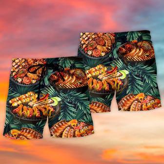 BBQ Grilled Food Lover Beach Short | Newhawaiianshirts AU