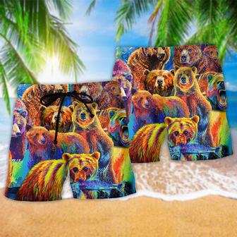 Bear Life Is Better With A Bear Color Amazing Beach Short | Newhawaiianshirts CA