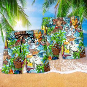 Bear Love Beach Love Animals Coconut Beach Short | Newhawaiianshirts UK