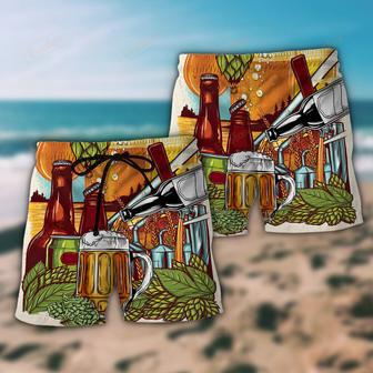 Beer Drinking It's Beer Time Beach Short | Newhawaiianshirts CA