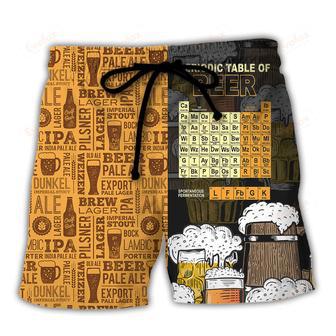 Beer Periodic Table Of Beer Beach Short | Newhawaiianshirts UK