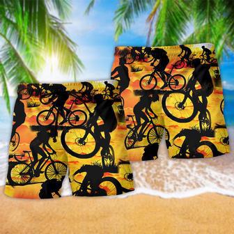 Bicycle It's Not A Race It's A Journey Beach Short | Newhawaiianshirts AU