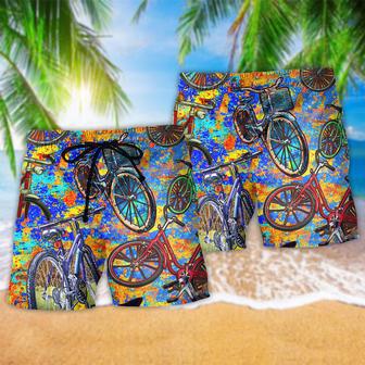 Bike Love Summer Color Style Beach Short | Newhawaiianshirts UK