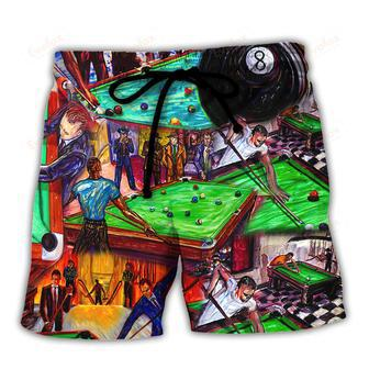 Billiard Rack Em Up I'm So Cool Beach Short | Newhawaiianshirts DE