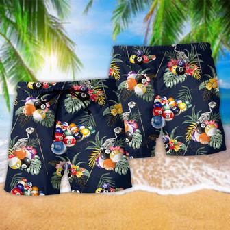 Billiard Tropical Leaf Style Beach Short | Newhawaiianshirts UK