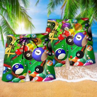 Billiard Where's The Cue Ball Going Beach Short | Newhawaiianshirts AU