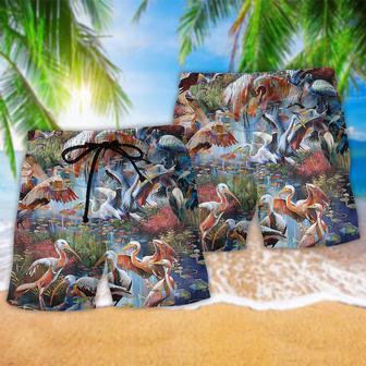 Bird Migration Style Lover Beach Short | Newhawaiianshirts AU