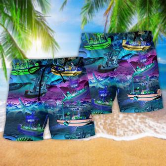 Boat Blue Life Is Good On Our Boat Beach Short | Newhawaiianshirts DE