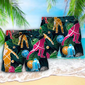 Bocce Ball Tropical Colorful Ball Games Beach Short | Newhawaiianshirts AU