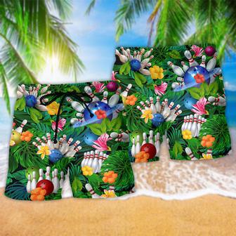 Bowling What Happens At Bowling Stays At Bowling In Green Beach Short | Newhawaiianshirts DE