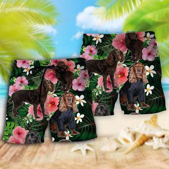 Boykin Spaniel Tropical Dog Lover Beach Short | Newhawaiianshirts UK