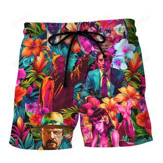 Breaking Bad Synthwave Tropical Summer Special Beach Short | Newhawaiianshirts