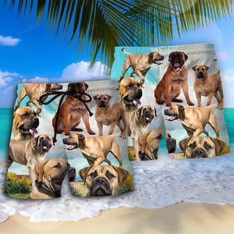 Bullmastiff Beautiful Dog So Lovely Beach Short | Newhawaiianshirts CA