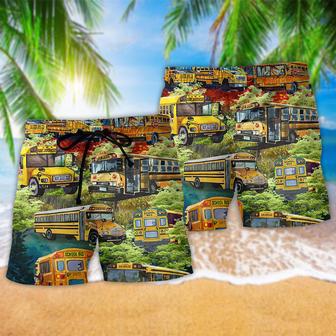 Bus Stop Talking Just Say 10-4 School Bus Driver Stunning Beach Short | Newhawaiianshirts UK