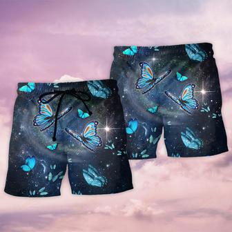 Butterfly I Believe There Are Angels Beach Short | Newhawaiianshirts AU