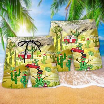 Cactus Christmas Life Is Better With A Cactus Beach Short | Newhawaiianshirts DE