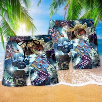 Camera Good Keep Great Memmories Retro Beach Short | Newhawaiianshirts DE