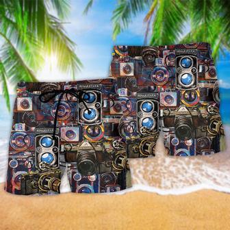 Camera Good Old Days Again Photographer Beach Short | Newhawaiianshirts DE