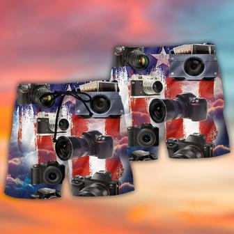 Camera Independence Day Beach Short | Newhawaiianshirts AU