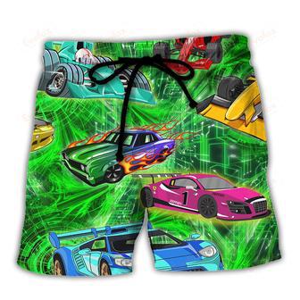 Car Color Love Green Beach Short | Newhawaiianshirts AU