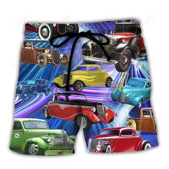 Car Green Red To Dream Stunning Style Beach Short | Newhawaiianshirts UK