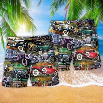 Car Home Is Where You Park Beach Short | Newhawaiianshirts AU