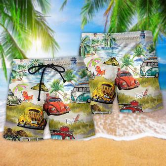 Car Love Beach In Summer Beach Short | Newhawaiianshirts UK