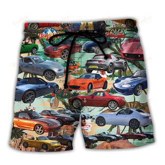 Car Summer Tropical Island Lover Beach Short | Newhawaiianshirts UK