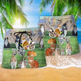 Cat All Cats Go To Heaven Beach Short | Newhawaiianshirts AU