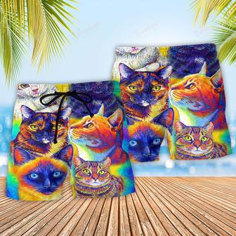 Cat Cute Cats All My Soul Beach Short | Newhawaiianshirts CA