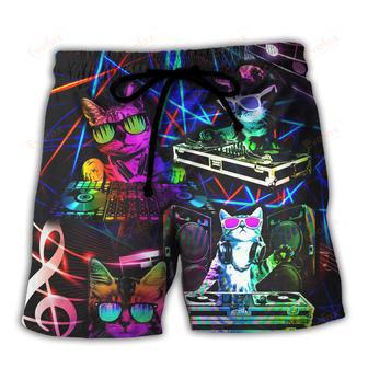 Cat DJ Cool Life Beach Short | Newhawaiianshirts AU