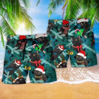 Cat Is It Jolly Enough Black Cat Beach Short | Newhawaiianshirts AU