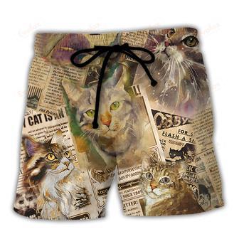 Cat Journal Unique Beach Short | Newhawaiianshirts AU