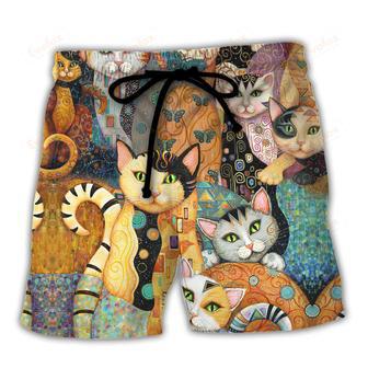 Cat Need You And Love Beach Short | Newhawaiianshirts DE