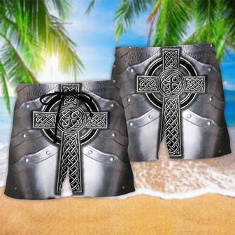 Celtic armor metal irish Cool Style Beach Short | Newhawaiianshirts CA