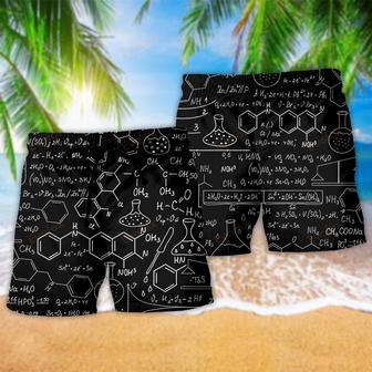 Chemistry Black Style Simple Beach Short | Newhawaiianshirts AU