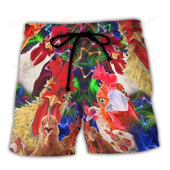 Chicken Amazing Oh Cluck No Farmer Beach Short | Newhawaiianshirts AU